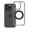iPhone 15 Pro Frame Circle Stand MagSafe kompatibilis fekete tok thumbnail