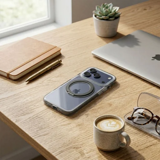 iPhone 11 Frame Circle Stand čierne puzdro kompatibilné s MagSafe - 5
