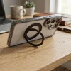 Samsung Galaxy A56 5G Frame Circle Stand MagSafe-kompatibilný čierny kryt thumbnail