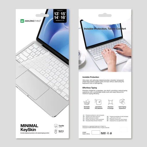 AmazingThing ochrana klávesnice pre Macbook Neo sklenená fólia - 4