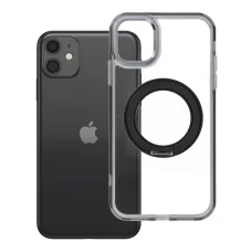 iPhone 11 Frame Circle Stand MagSafe kompatibilis fekete tok
