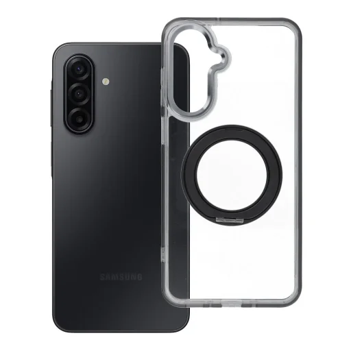 Samsung Galaxy A17 Frame Circle Stand MagSafe kompatibilis fekete tok - 1