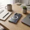 Samsung Galaxy A17 Frame Circle Stand MagSafe kompatibilis átlátszó tok thumbnail
