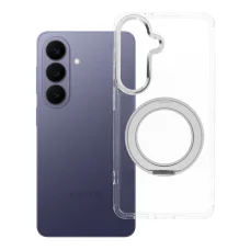 Samsung Galaxy S26 Átlátszó Frame Circle Stand MagSafe-kompatibilis tok