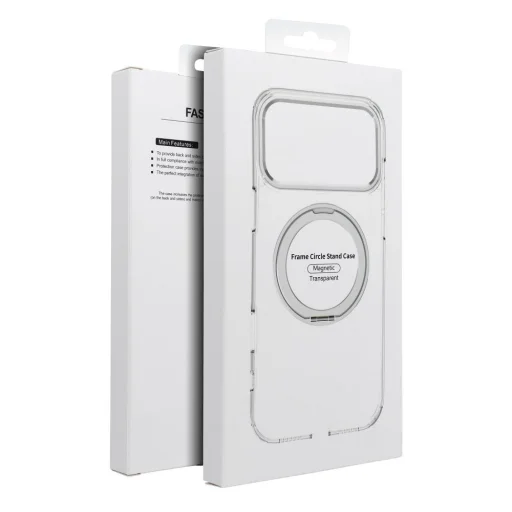 Samsung Galaxy A56 5G Frame Circle Stand priehľadný kryt kompatibilný s MagSafe - 8
