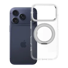 iPhone 17 Pro / 18 Pro Frame Circle Stand MagSafe kompatibilis átlátszó tok
