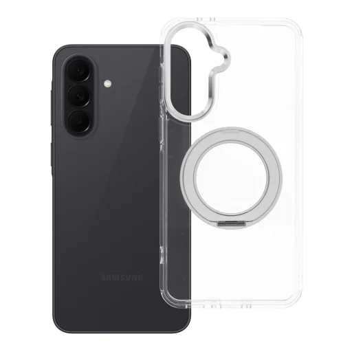 Samsung Galaxy A37 Állványos Frame Circle MagSafe-kompatibilis átlátszó tok - 1