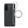Samsung Galaxy A36 5G Átlátszó Frame Circle Stand MagSafe-kompatibilis tok thumbnail