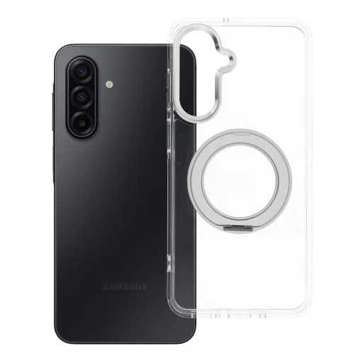 Samsung Galaxy A17 Frame Circle Stand priehľadné puzdro kompatibilné s MagSafe - 1