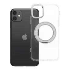 iPhone 11 Frame Circle Stand MagSafe-kompatibilis átlátszó tok