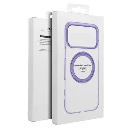 Samsung Galaxy A37 Frame Circle Stand MagSafe kompatibilis lila tok - 8