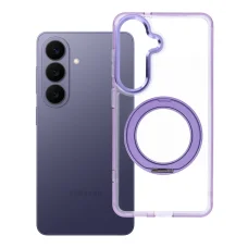 Samsung Galaxy S26 Frame Circle Stand fialové puzdro kompatibilné s MagSafe