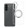 Samsung Galaxy A56 5G Frame Circle Stand priehľadný kryt kompatibilný s MagSafe thumbnail