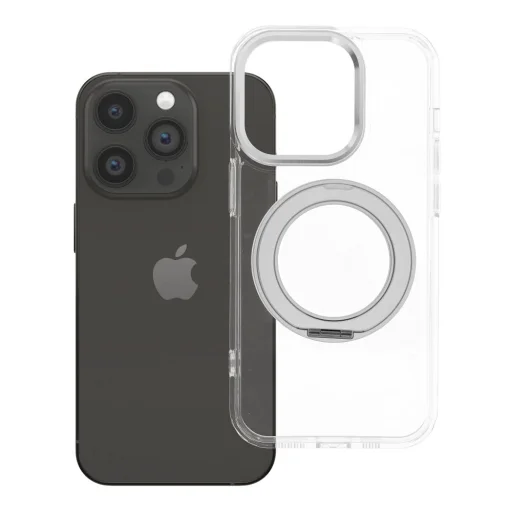iPhone 14 Pro priehľadný kryt so stojanom kompatibilný s MagSafe - 1