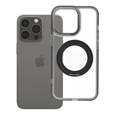 iPhone 13 Pro Frame Circle Stand MagSafe kompatibilis fekete tok