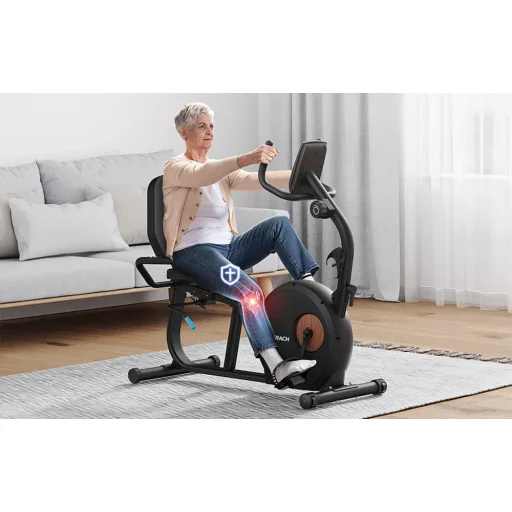 Recumbent bike MERACH (black) - 5