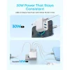 Anker Zolo sieťová nabíjačka, 50W, 3A, 2 x USB-A - 2 x USB-C, biela thumbnail