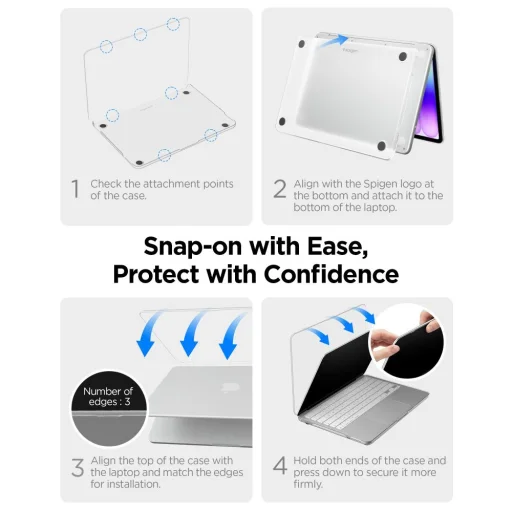 MacBook Neo 13 2026 Spigen AirSkin matt sárga tok - 11