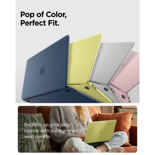 MacBook Neo 13 2026 Spigen AirSkin matt sárga tok - 7