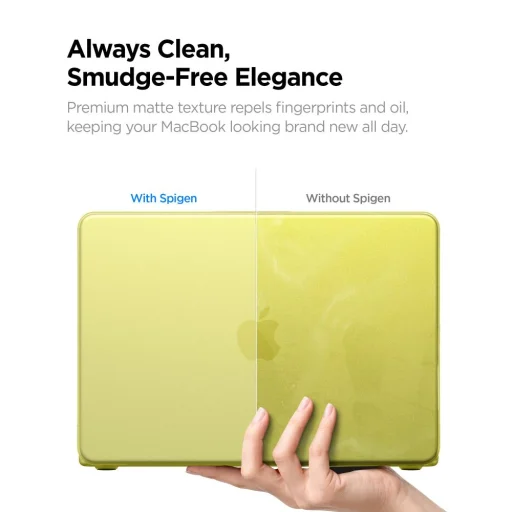 MacBook Neo 13 2026 Spigen AirSkin matt sárga tok - 9