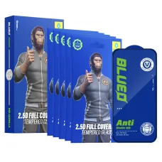 Blueo - 2.5D Silk Full Cover HD tvrdené sklo (balenie 5 ks) - iPhone 16 Pro Max / iPhone 17 Pro Max - Čierne tvrdené sklo tvrdené sklo
