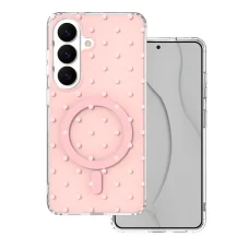 Samsung Galaxy S26 Bubble Dots Mag ružové puzdro