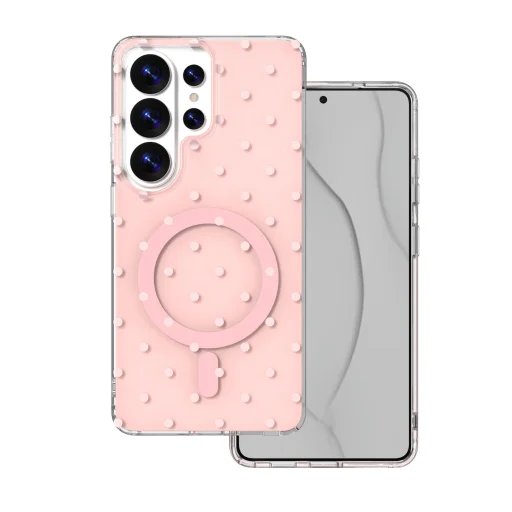 Samsung Galaxy S26 Ultra Bubble Dots Mag rózsaszín tok - 1