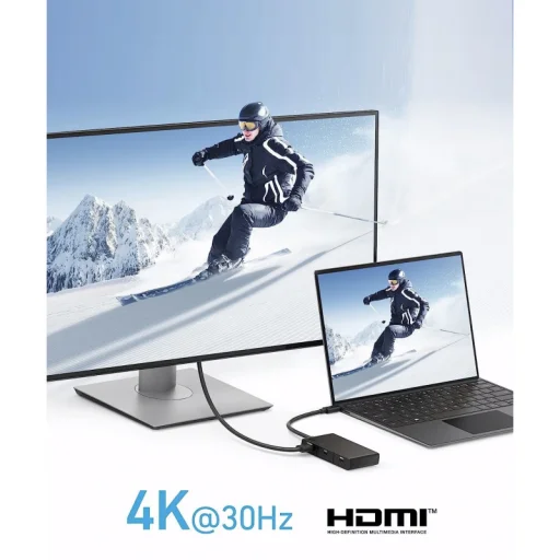 USB-C Hub Anker 332, 2 x USB-A - 2 x USB-C - 1 x HDMI, Fekete A8356G11 - 4