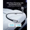 Anker Nano autós töltő, 75W, 3A, 1 x USB-C, USB-C kábellel, Szürke A2738HA2 thumbnail