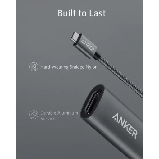 USB-C na HDMI video adaptér Anker 310, sivý A83120A2 - 3