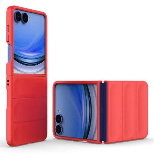 Samsung Galaxy Z Flip8 Piros Techsuit Magic Shield tok - 2