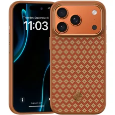 Benks Magnetic Armor Pro Armor Grid Kevlarové puzdro s kovovým rámom 600D (C.K.FL.AP.GD.F069) iPhone 17 Pro oranžové puzdro