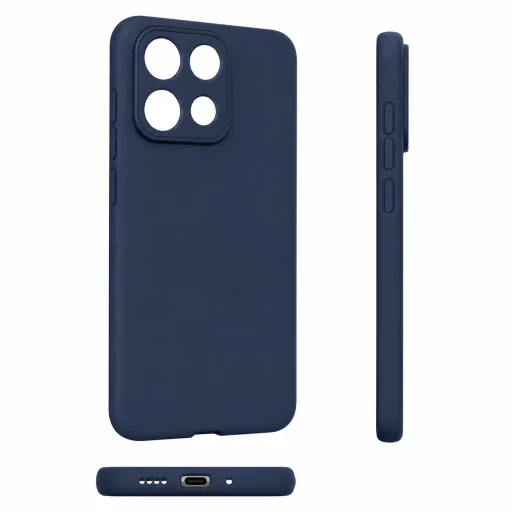 Motorola Moto G37 matné TPU puzdro tmavomodré puzdro - 1