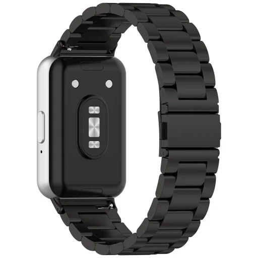 Čierny remienok Techsuit pre Samsung Galaxy Fit3 (W010) - 2