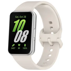 Samsung Galaxy Fit3 Krémfehér Techsuit Óraszíj (W086)