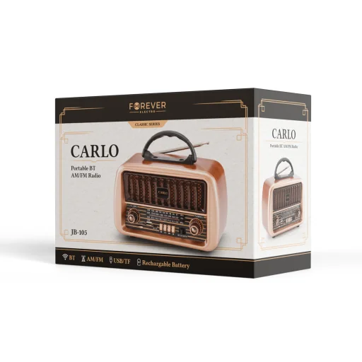 Forever Electro FM rádio CARLO JB-105 BT USB 1200 mAh - 3