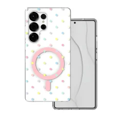 Samsung Galaxy S25 Ultra Bubble Dots Mag biele puzdro