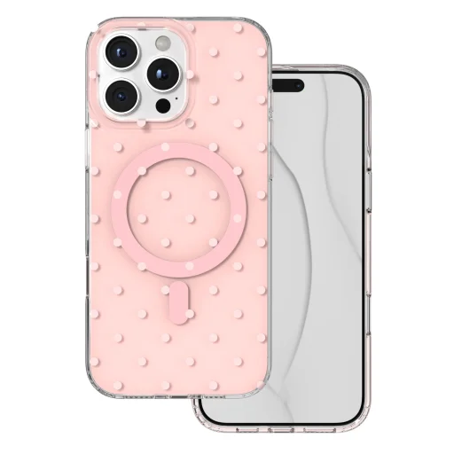 iPhone 16 Pro Max Bubble Dots Mag ružový kryt - 1