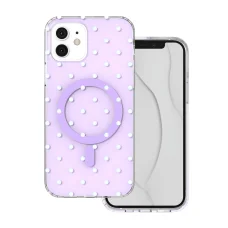 iPhone 12 / 12 Pro Bubble Dots Mag ibolya tok