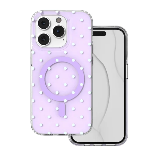 iPhone 14 Pro Bubble Dots Mag ibolya tok - 1