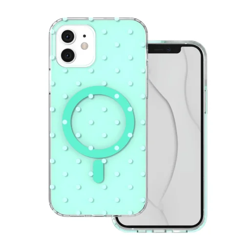 Zelené puzdro Bubble Dots Mag pre iPhone 11 - 1