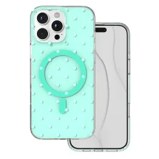 iPhone 16 Pro Max Bubble Dots Mag zöld tok
