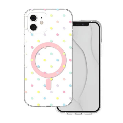 iPhone 11 Bubble Dots Mag biele puzdro - 1