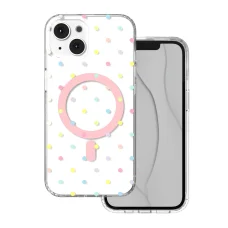 iPhone 14 Bubble Dots Mag fehér tok