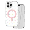 iPhone 16 Pro Max Bubble Dots Mag fehér tok thumbnail