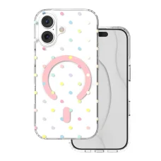 iPhone 17 6,3'' Bubble Dots Mag fehér tok