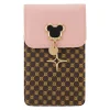 Univerzális telefonos táska egér mintával 19 × 12 × 2 cm rózsaszín tok thumbnail