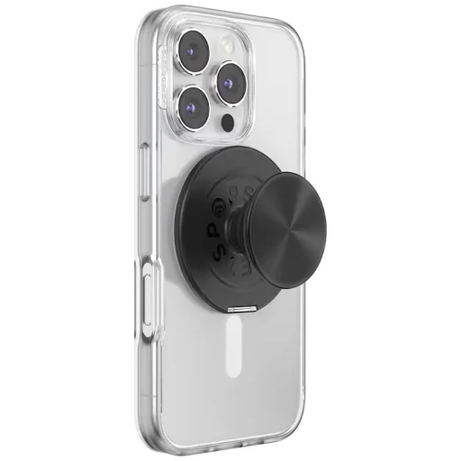 PopSockets MagSafe alumínium Radial telefonfogó és kitámasztó fekete - 8