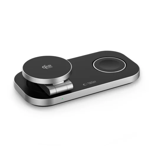 Tech-Protect A52 3 v 1 magnetická MagSafe bezdrôtová nabíjačka 25W Qi2.2 čierna - 4