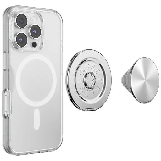 PopSockets MagSafe hliníkový Radial držiak a stojan na telefón, strieborný - 6